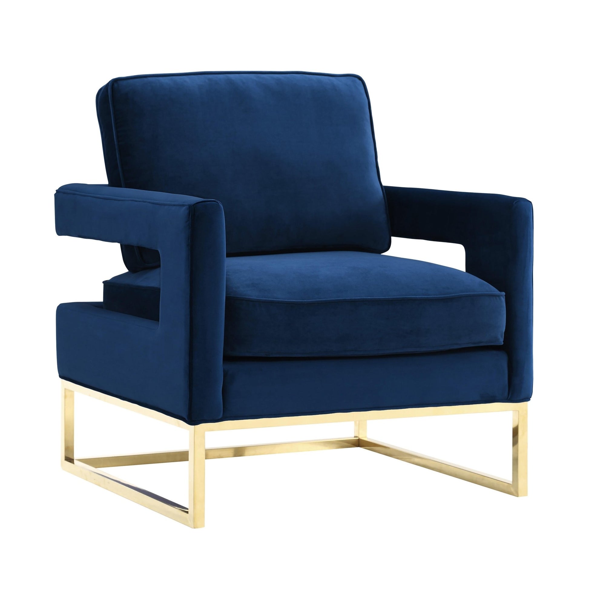 Avery Navy Velvet Chair - Skandi London