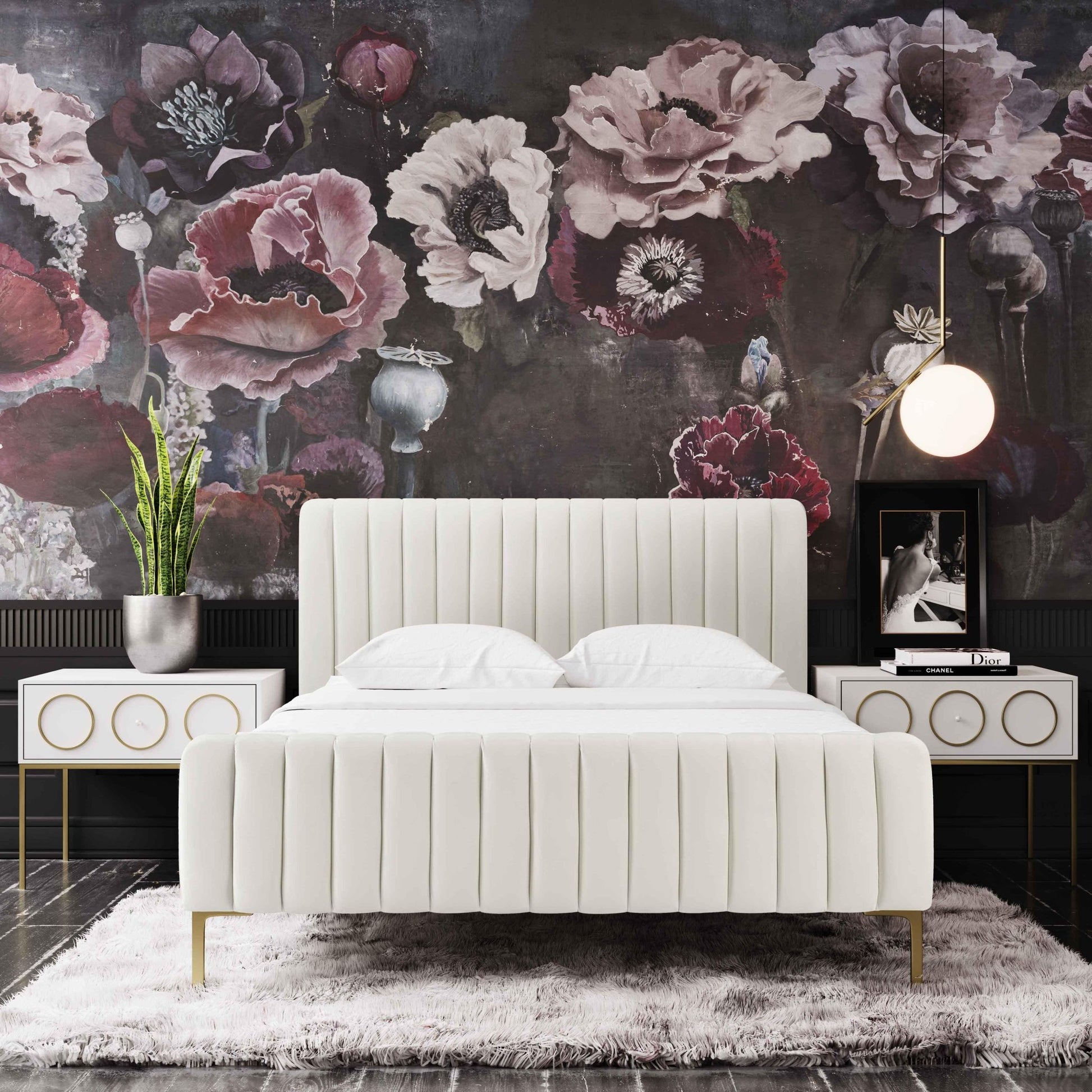Angela Cream Bed in Super King - Skandi London