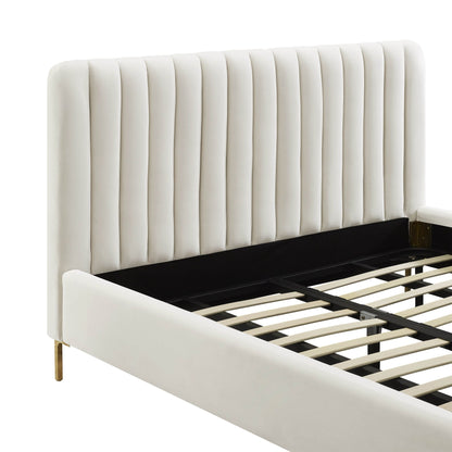 Angela Cream Bed in King - Skandi London