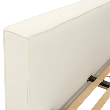 Olafur Cream Linen Super King Bed - Skandi London