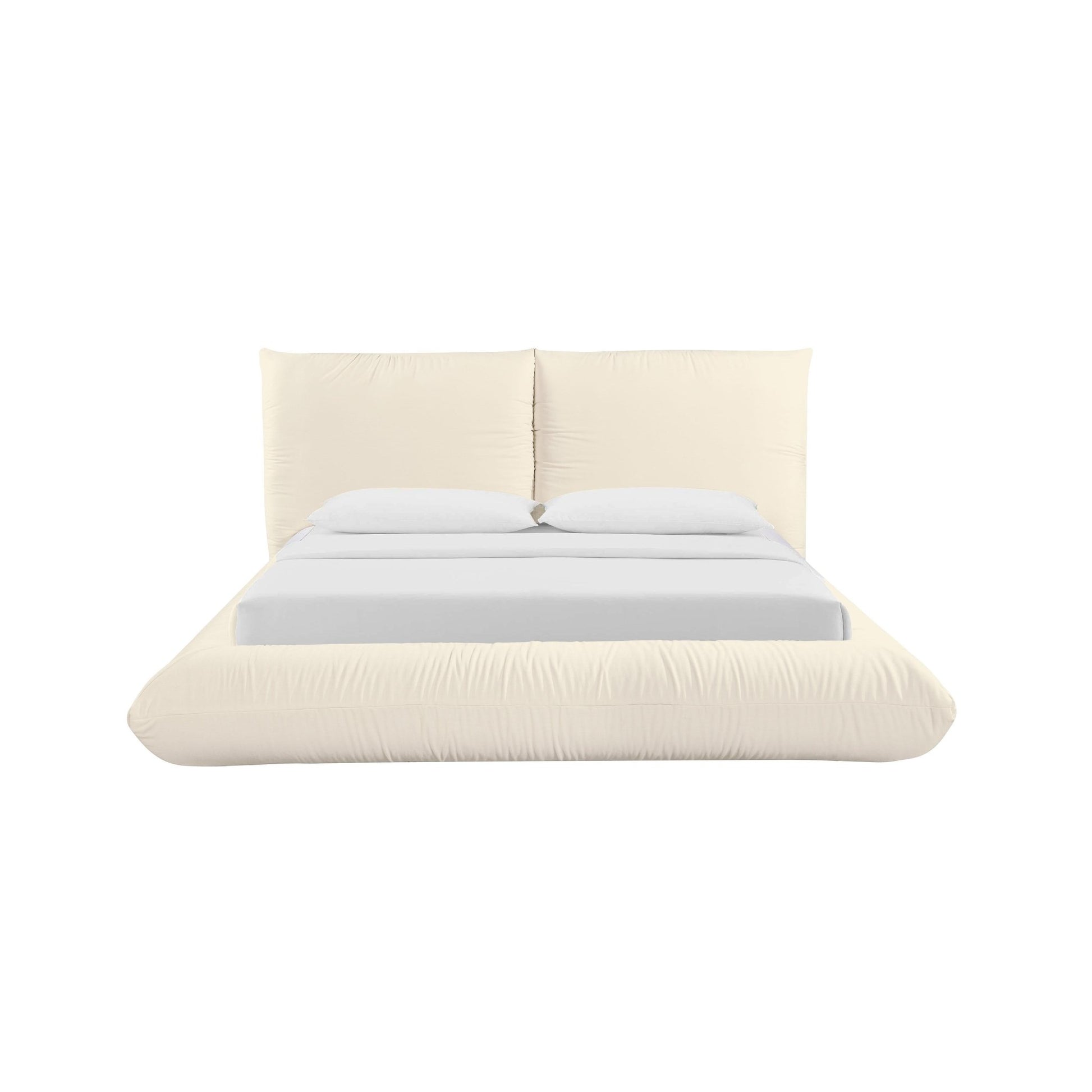 Romp Cream 100% Recycled Linen King Bed - Skandi London