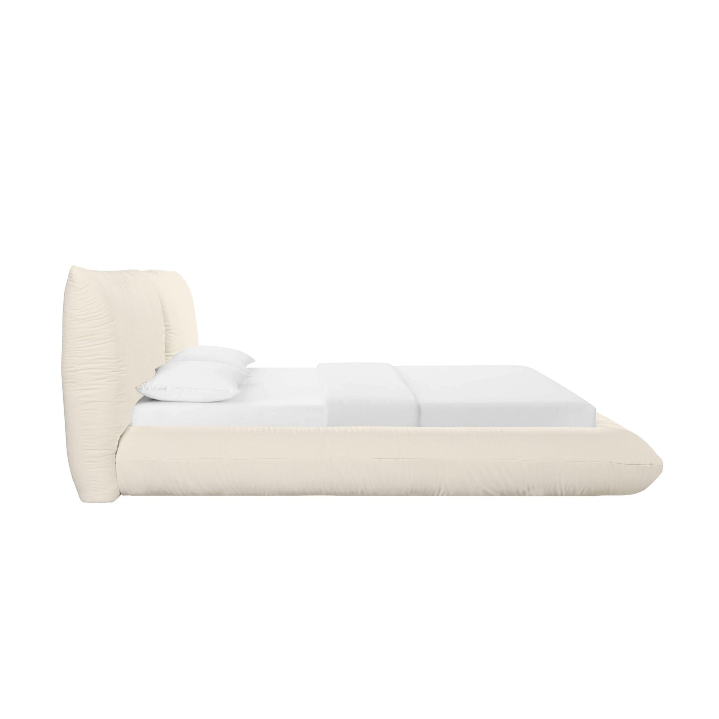 Romp Cream 100% Recycled Linen King Bed - Skandi London