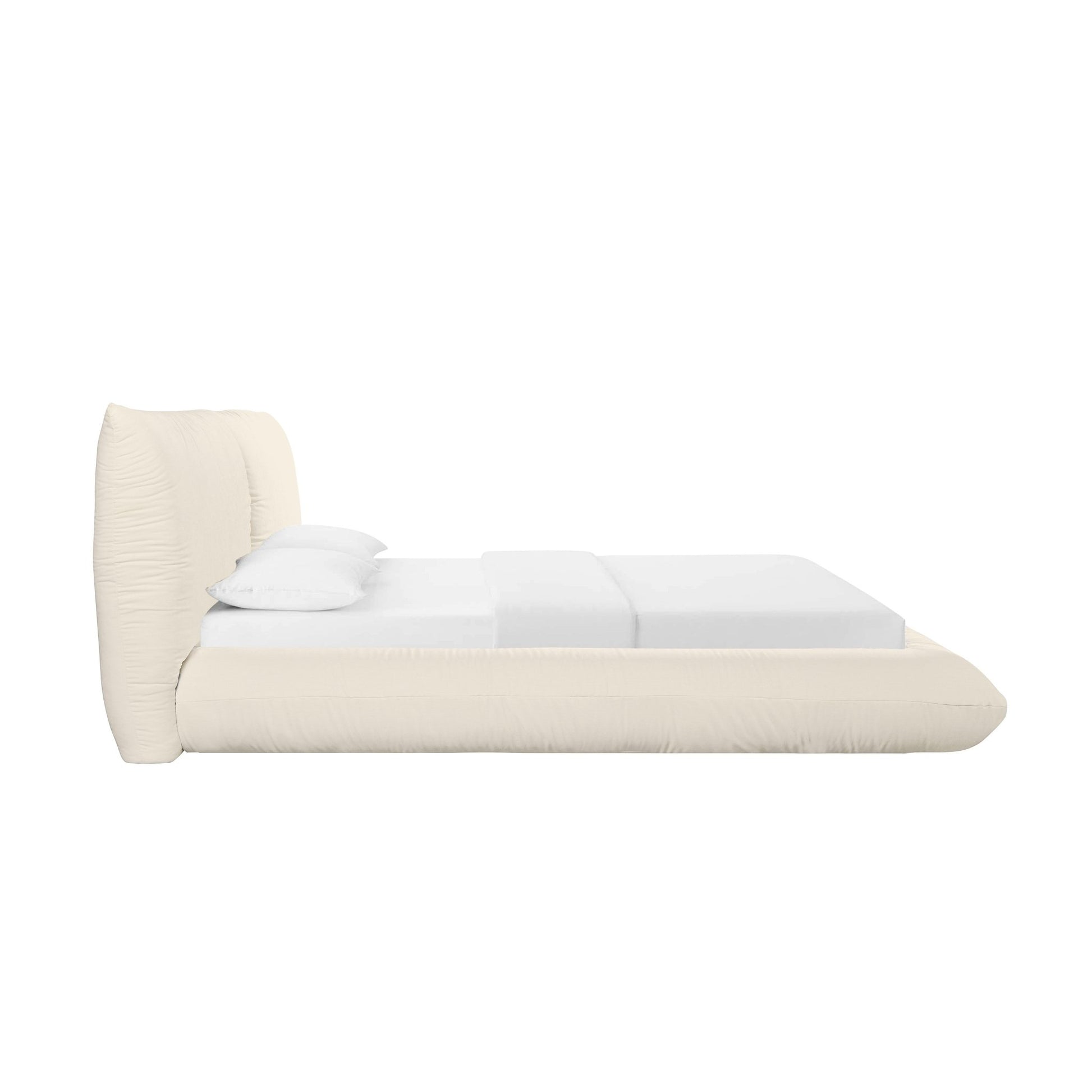 Romp Cream 100% Recycled Linen King Bed - Skandi London