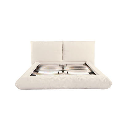 Romp Cream 100% Recycled Linen King Bed - Skandi London