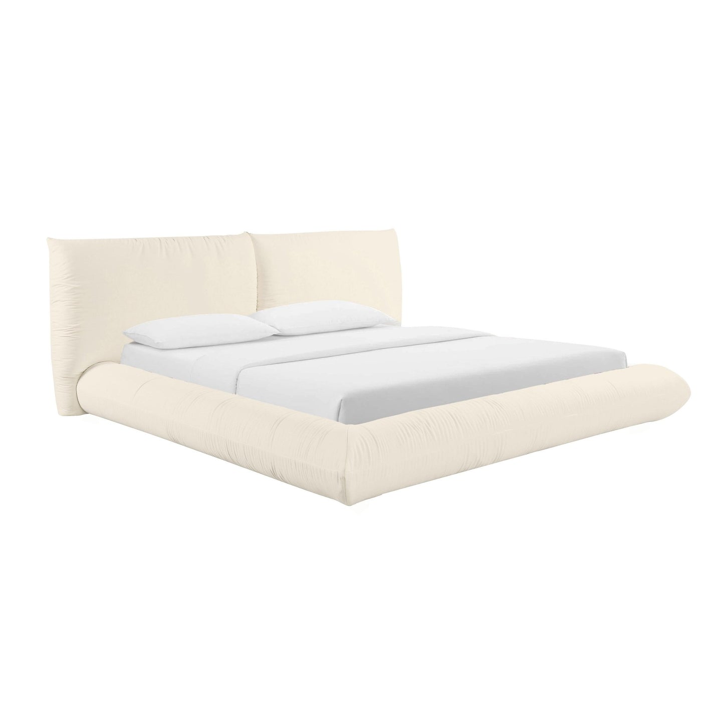 Romp Cream 100% Recycled Linen Super King Bed - Skandi London