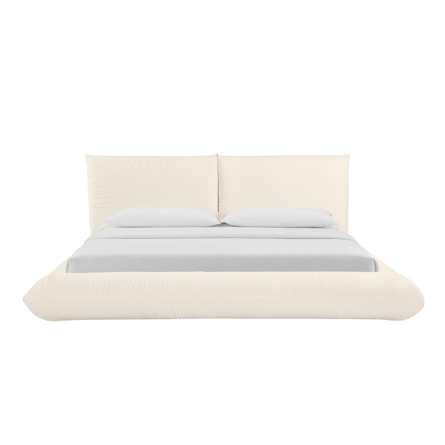 Romp Cream 100% Recycled Linen Super King Bed - Skandi London