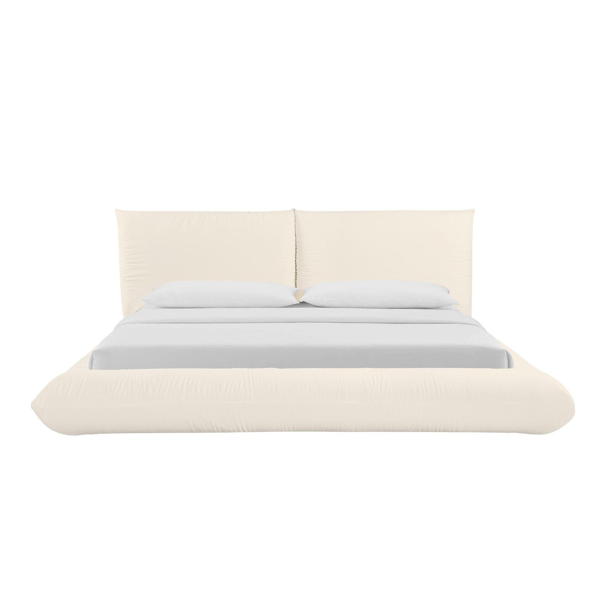 Romp Cream 100% Recycled Linen Super King Bed - Skandi London