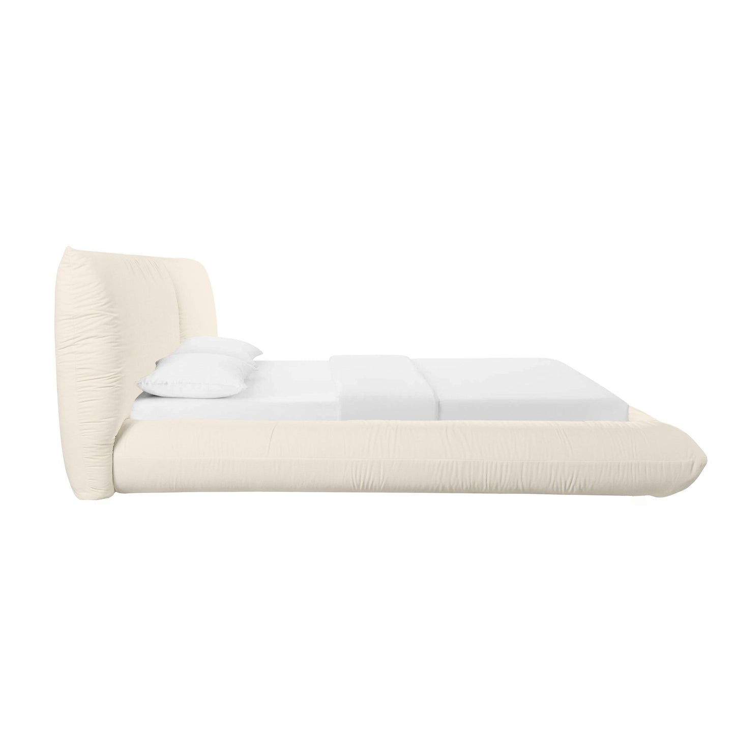 Romp Cream 100% Recycled Linen Super King Bed - Skandi London