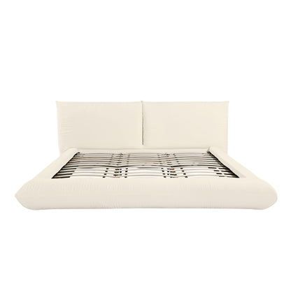 Romp Cream 100% Recycled Linen Super King Bed - Skandi London