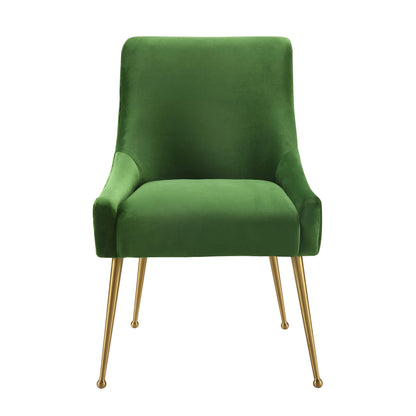 Beatrix Green Velvet Side Chair - Skandi London
