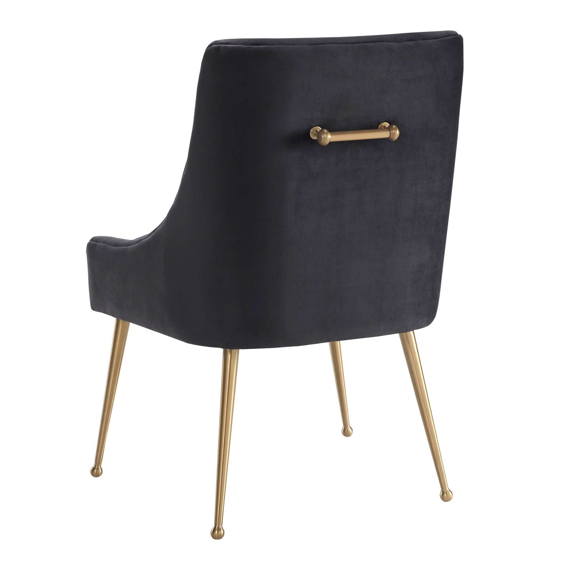 Beatrix Grey Velvet Side Chair - Skandi London