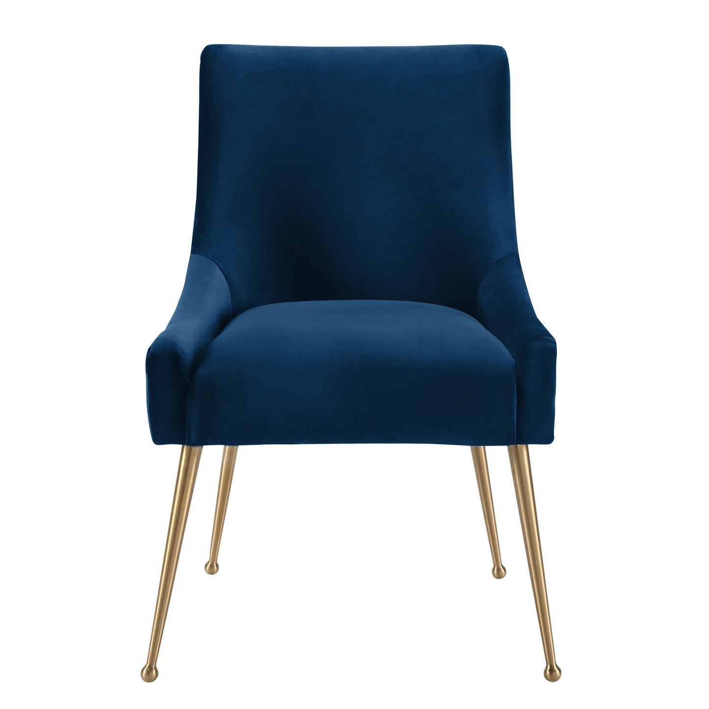 Beatrix Navy Velvet Side Chair - Skandi London