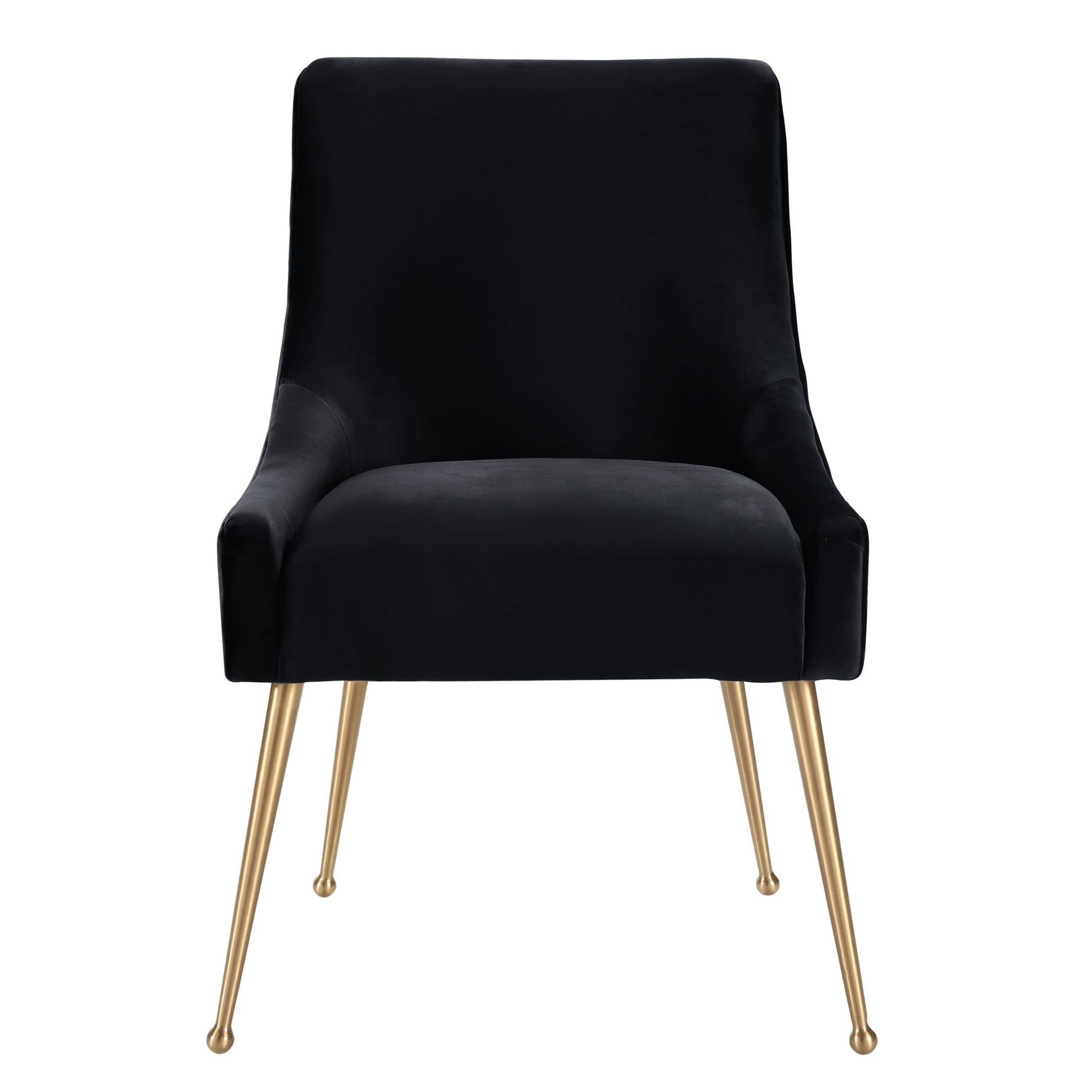 Beatrix Black Velvet Side Chair - Skandi London
