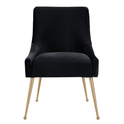 Beatrix Black Velvet Side Chair - Skandi London