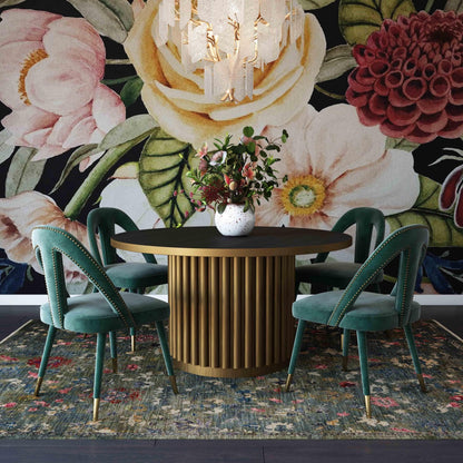 Petra Forest Green Velvet Side Chair - Skandi London