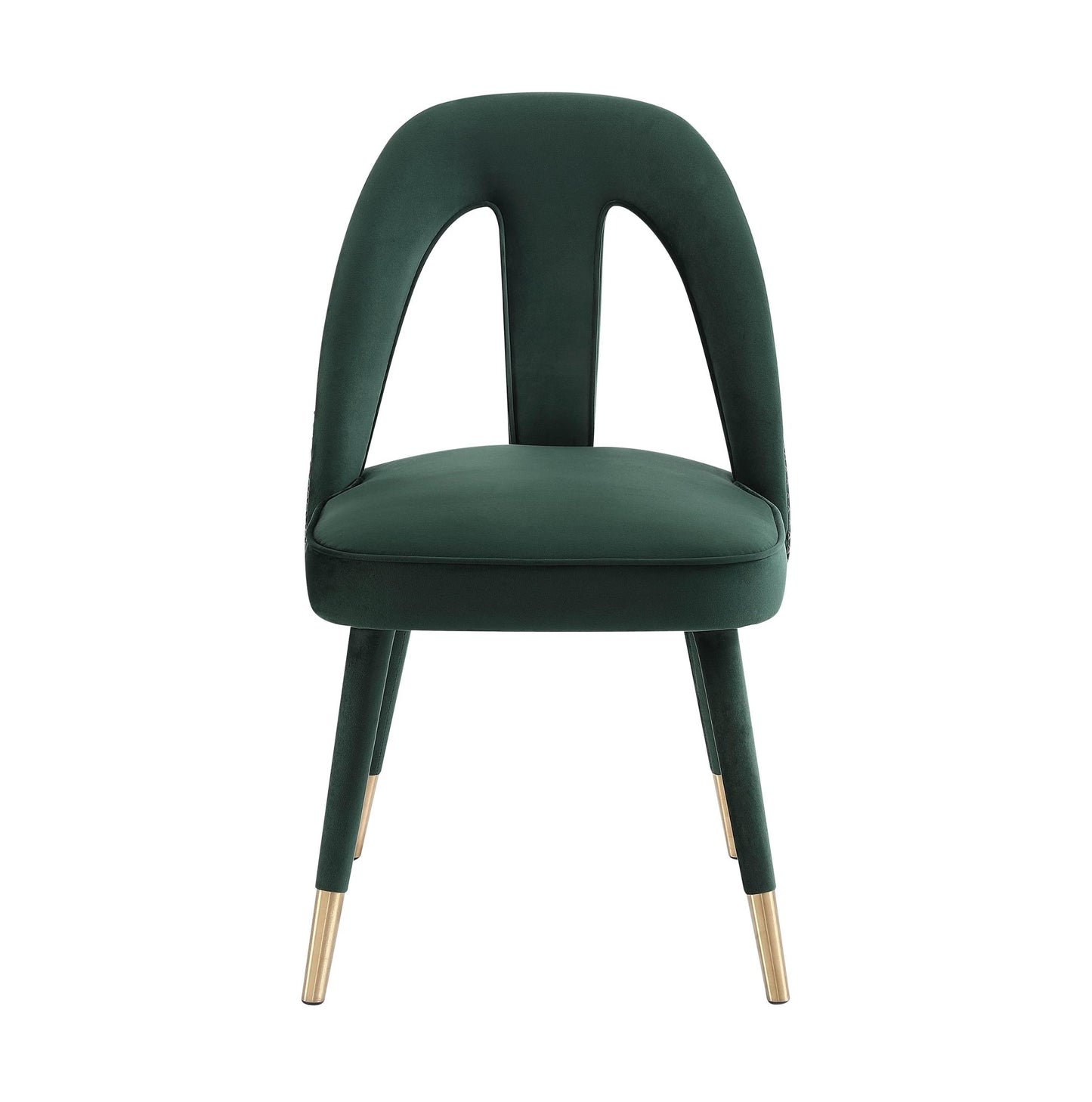 Petra Forest Green Velvet Side Chair - Skandi London