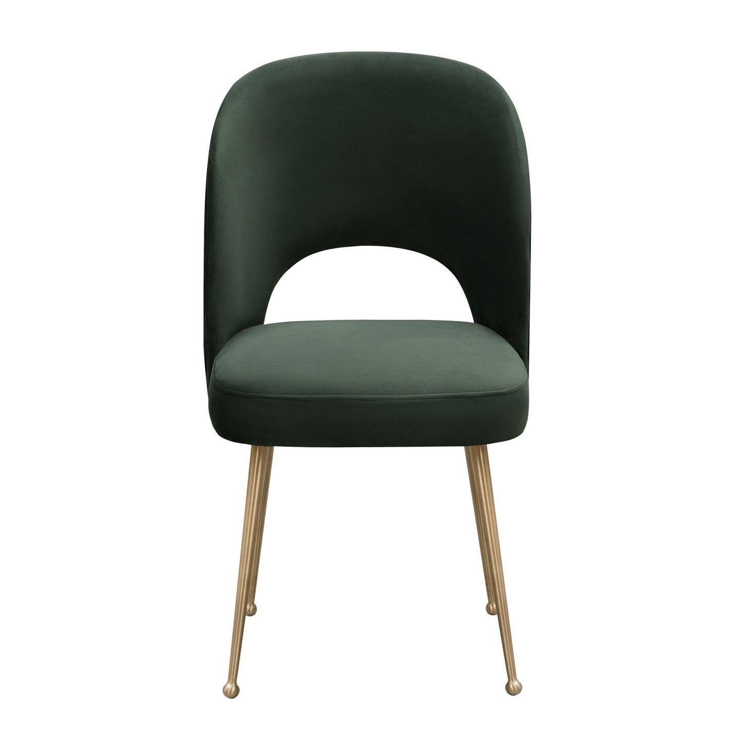 Swell Forest Green Velvet Chair - Skandi London
