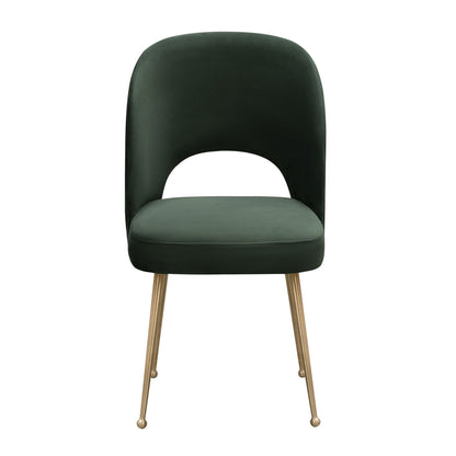 Swell Forest Green Velvet Chair - Skandi London