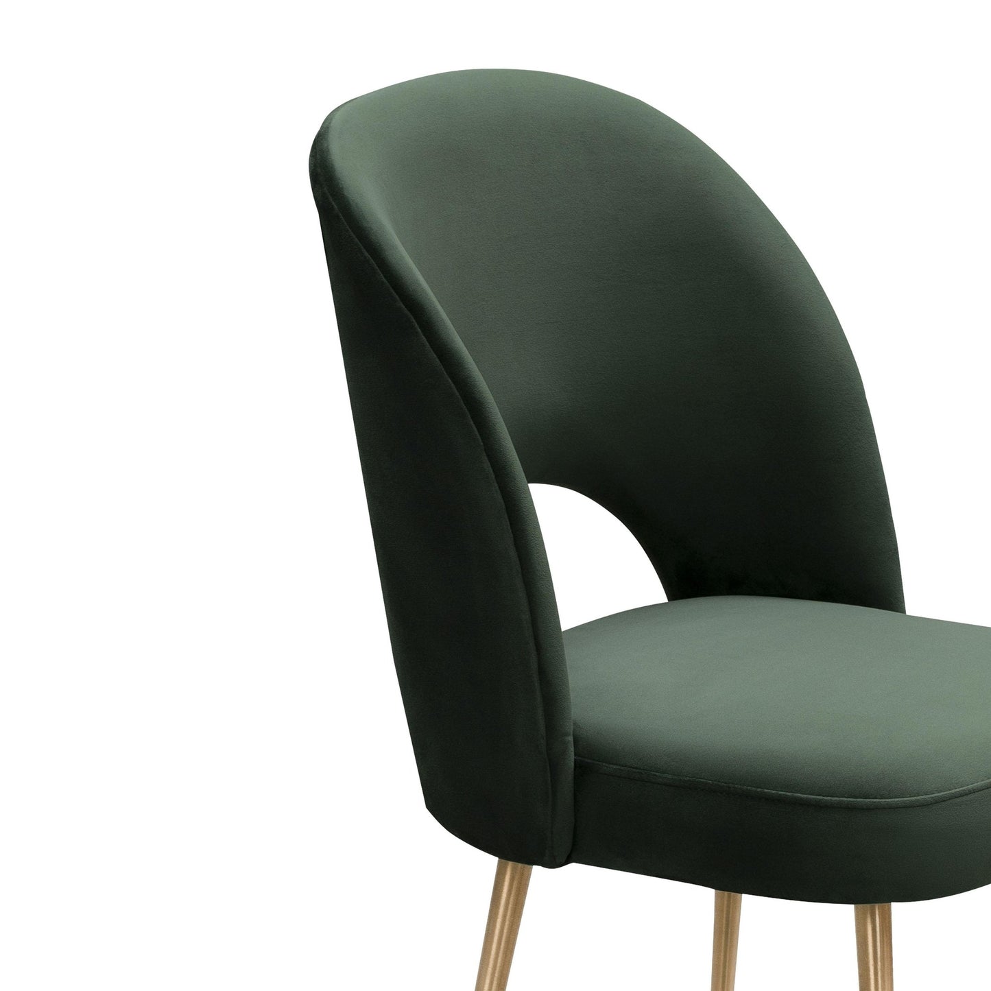 Swell Forest Green Velvet Chair - Skandi London