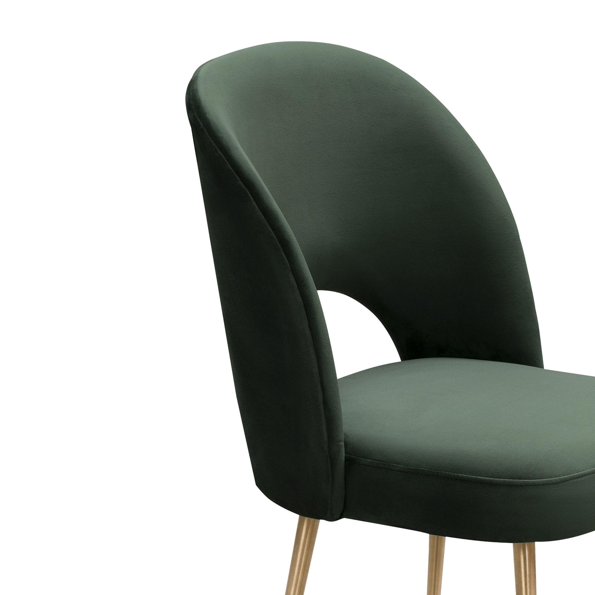 Swell Forest Green Velvet Chair - Skandi London
