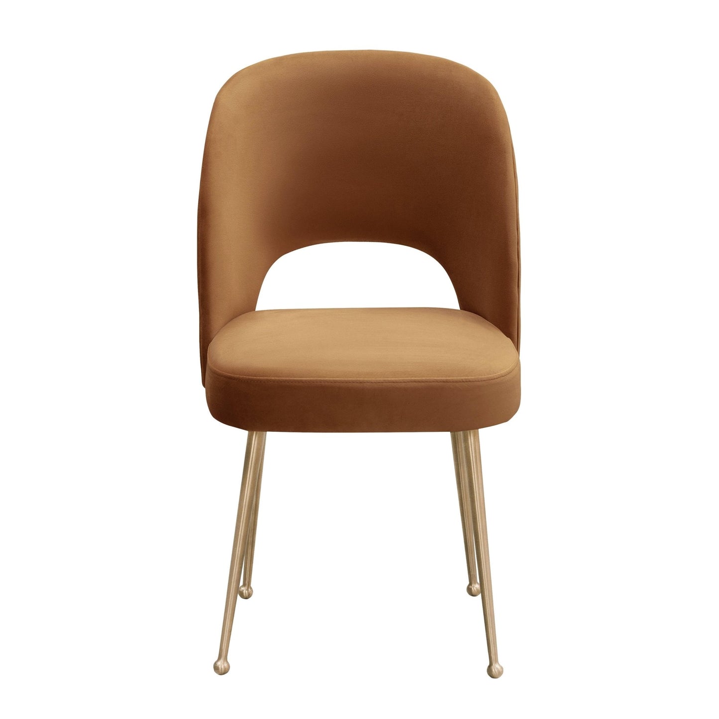 Swell Cognac Velvet Chair - Skandi London