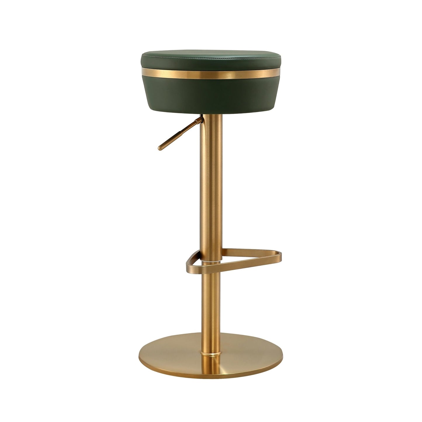 Astro Malachite Green and Gold Adjustable Stool - Skandi London