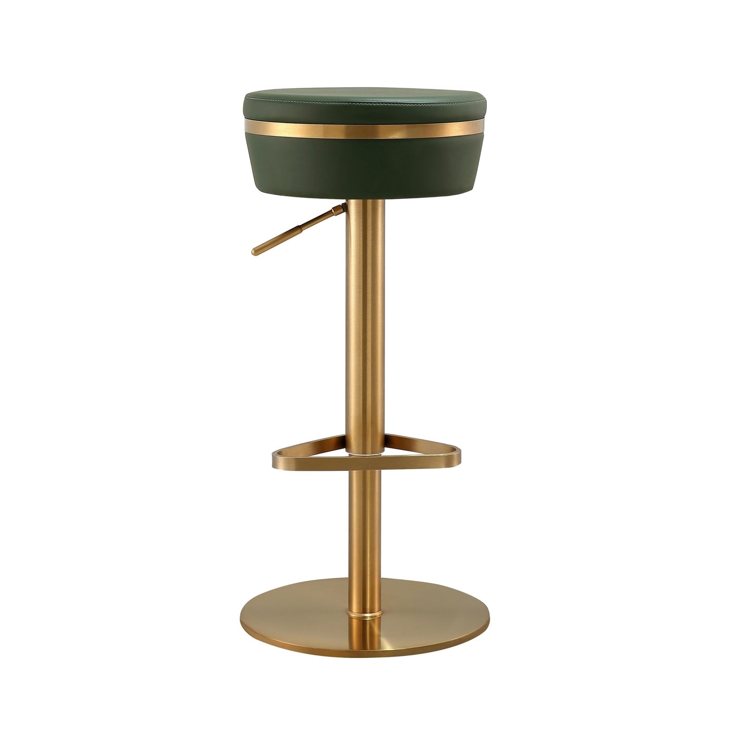 Astro Malachite Green and Gold Adjustable Stool - Skandi London