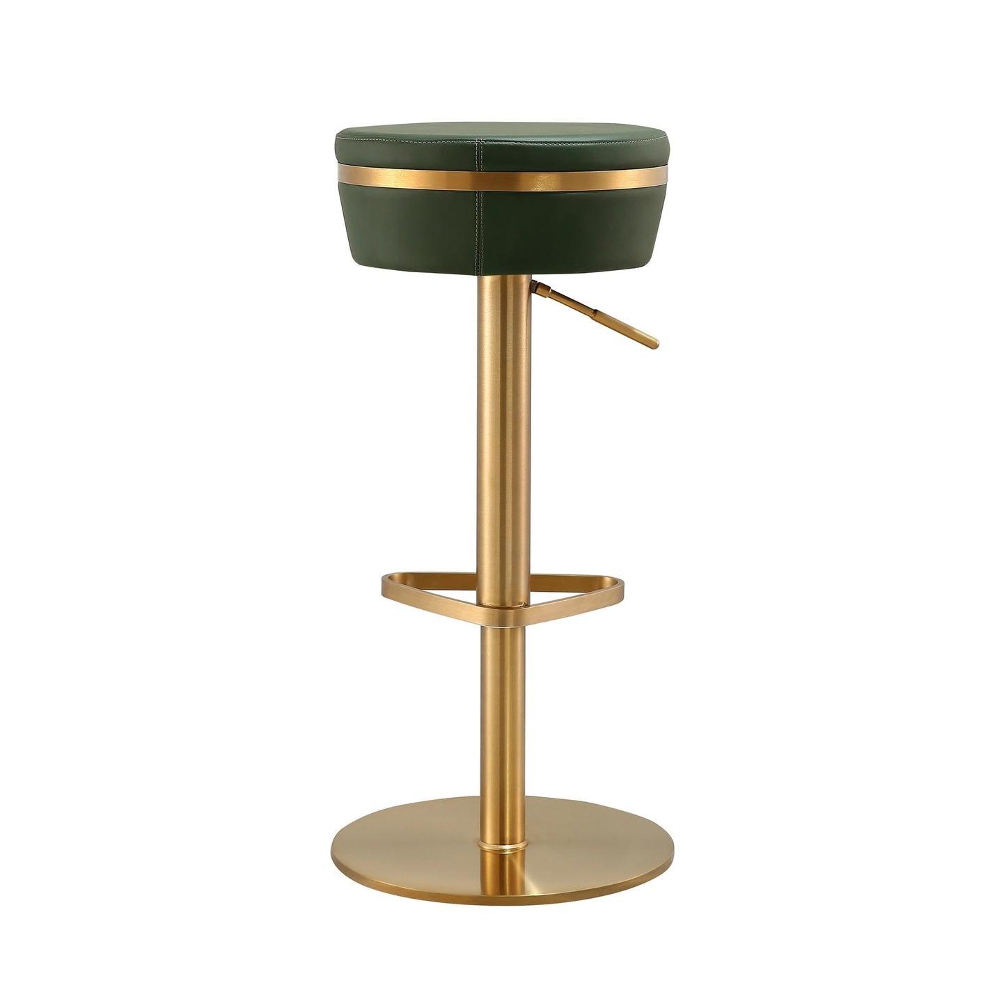 Astro Malachite Green and Gold Adjustable Stool - Skandi London