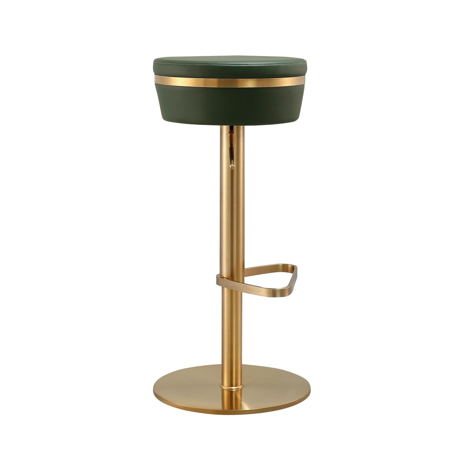 Astro Malachite Green and Gold Adjustable Stool - Skandi London