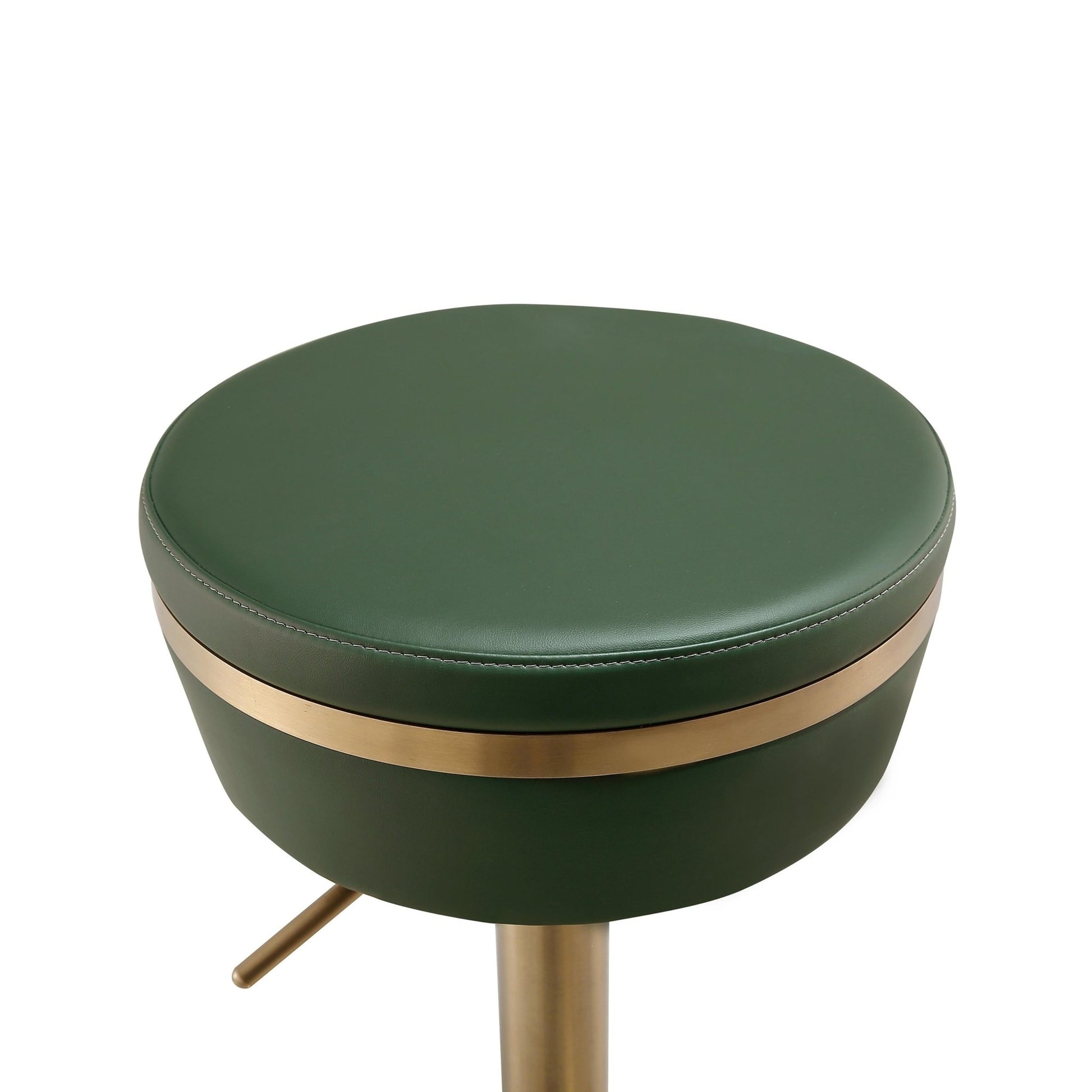 Astro Malachite Green and Gold Adjustable Stool - Skandi London