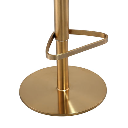 Astro White and Gold Adjustable Stool - Skandi London