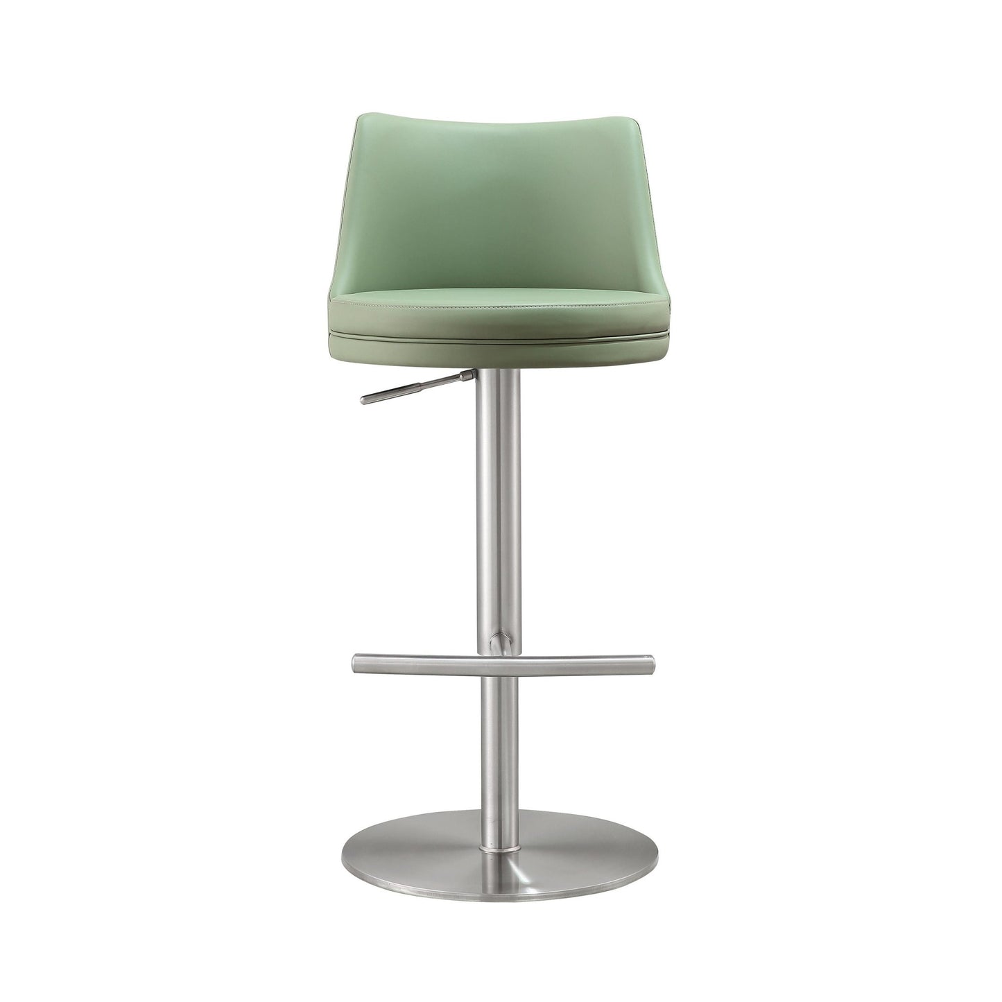 Reagan Sea Foam Green and Silver Adjustable Stool - Skandi London