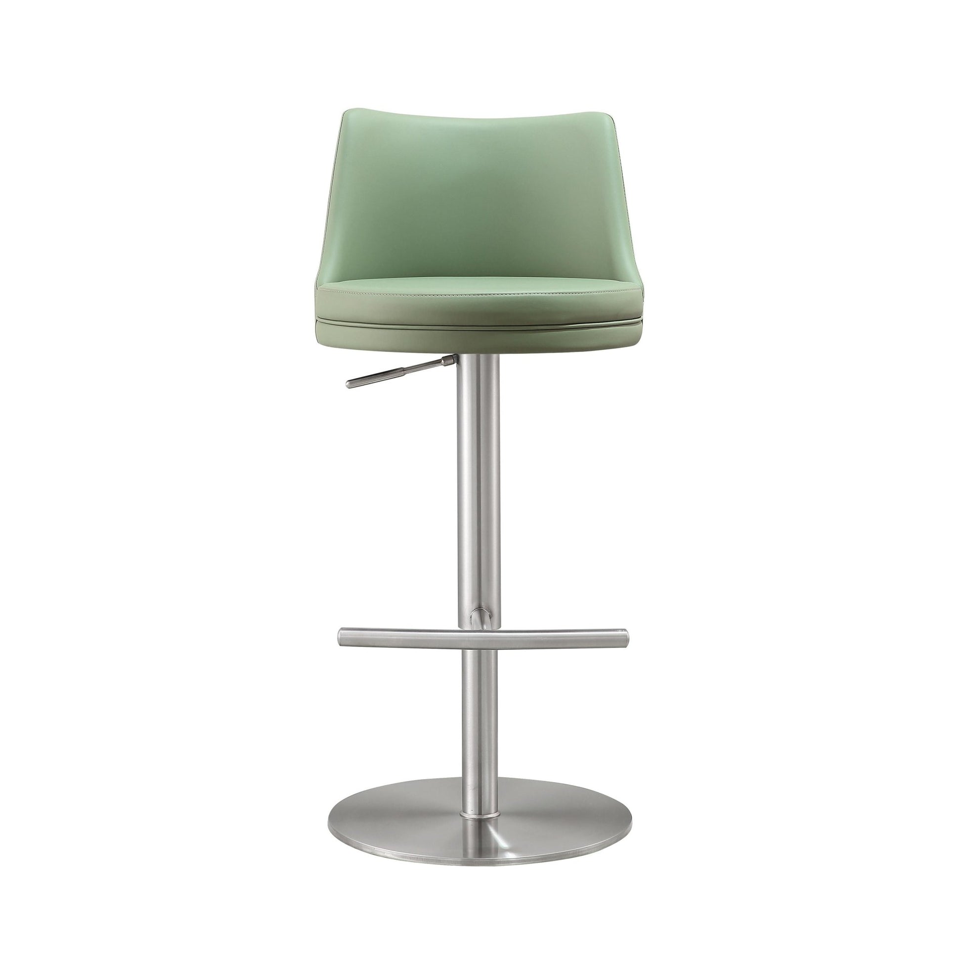 Reagan Sea Foam Green and Silver Adjustable Stool - Skandi London