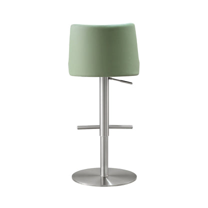 Reagan Sea Foam Green and Silver Adjustable Stool - Skandi London