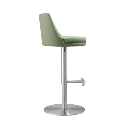Reagan Sea Foam Green and Silver Adjustable Stool - Skandi London