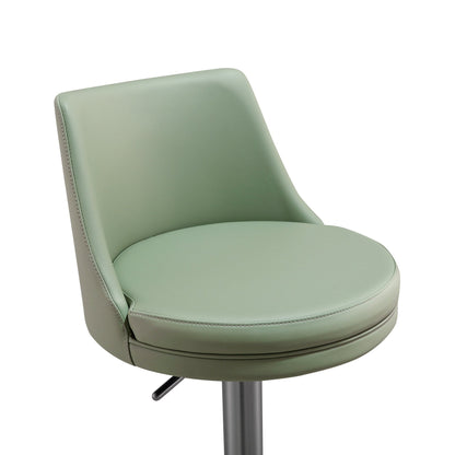 Reagan Sea Foam Green and Silver Adjustable Stool - Skandi London