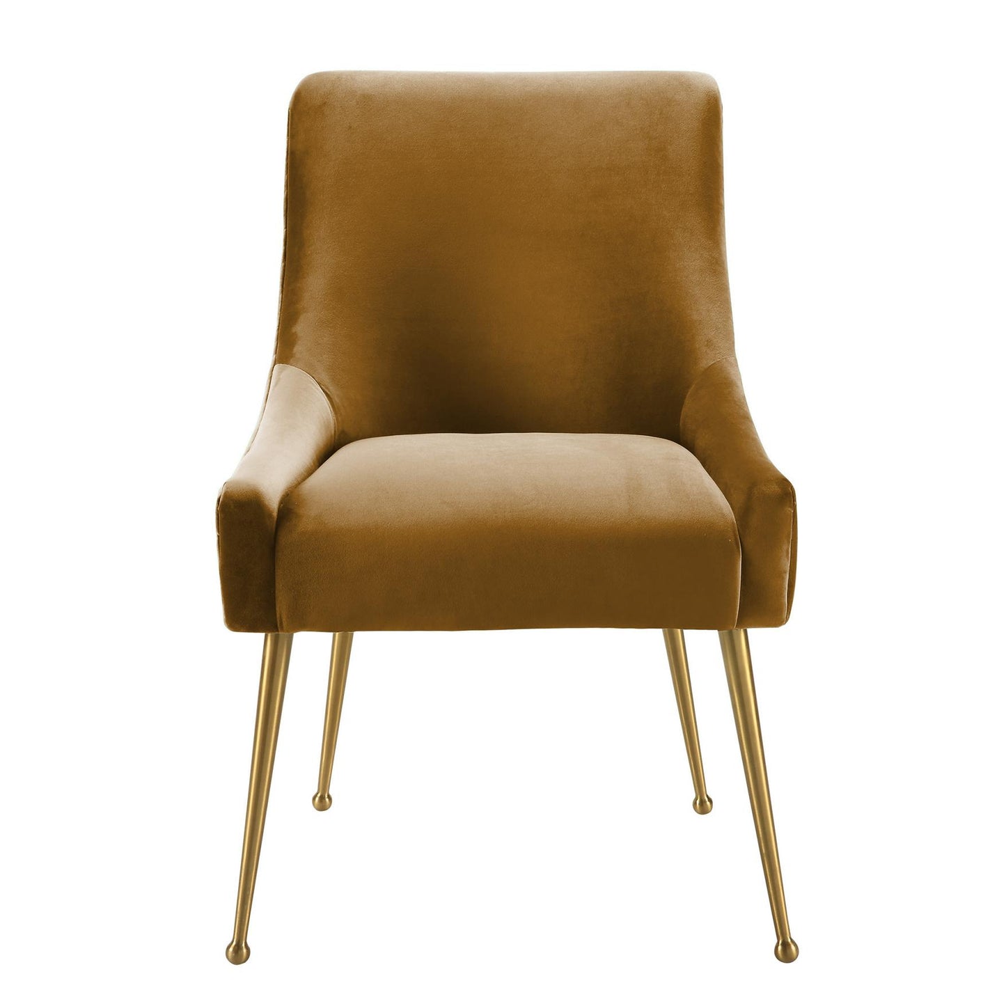 Beatrix Cognac Velvet Side Chair - Skandi London