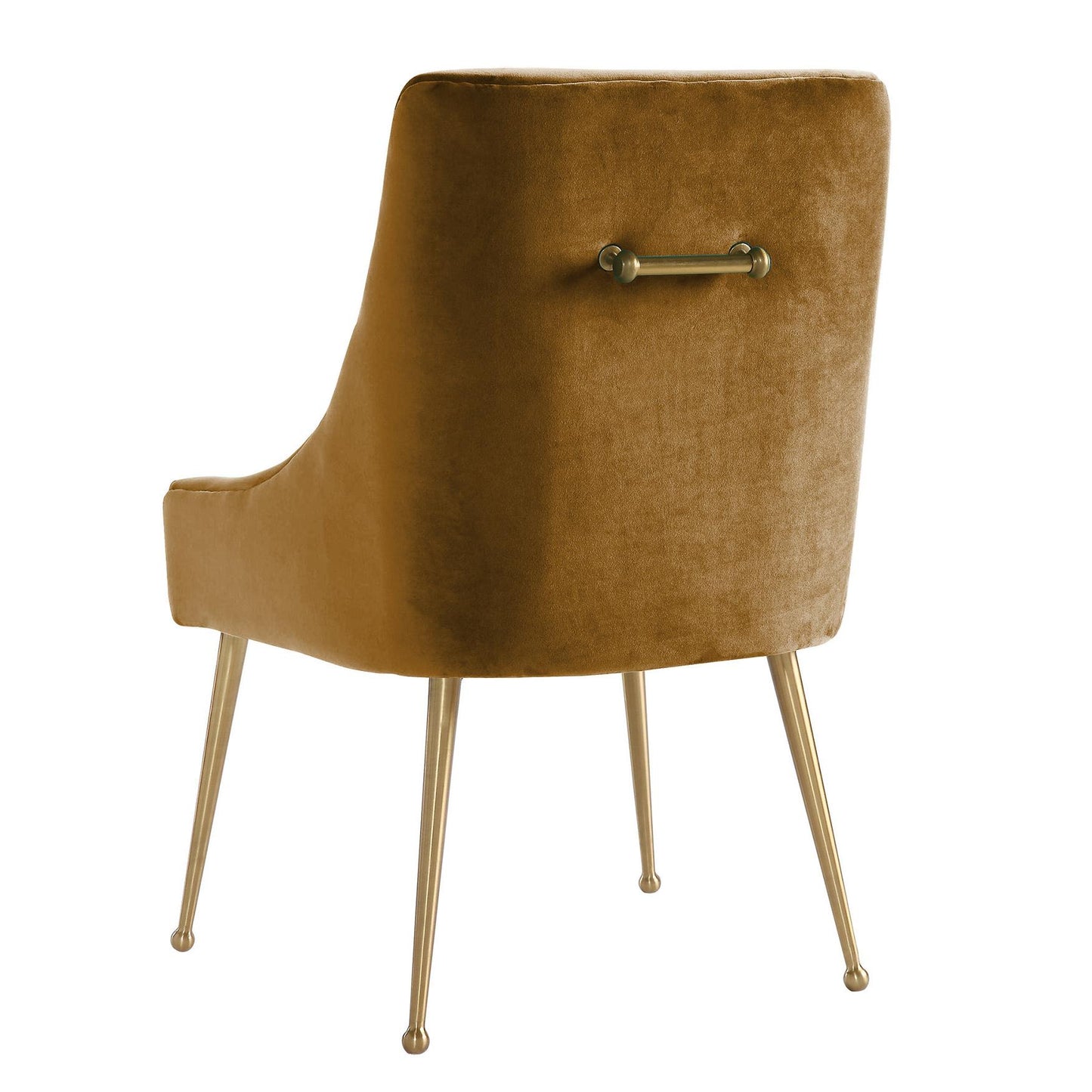 Beatrix Cognac Velvet Side Chair - Skandi London