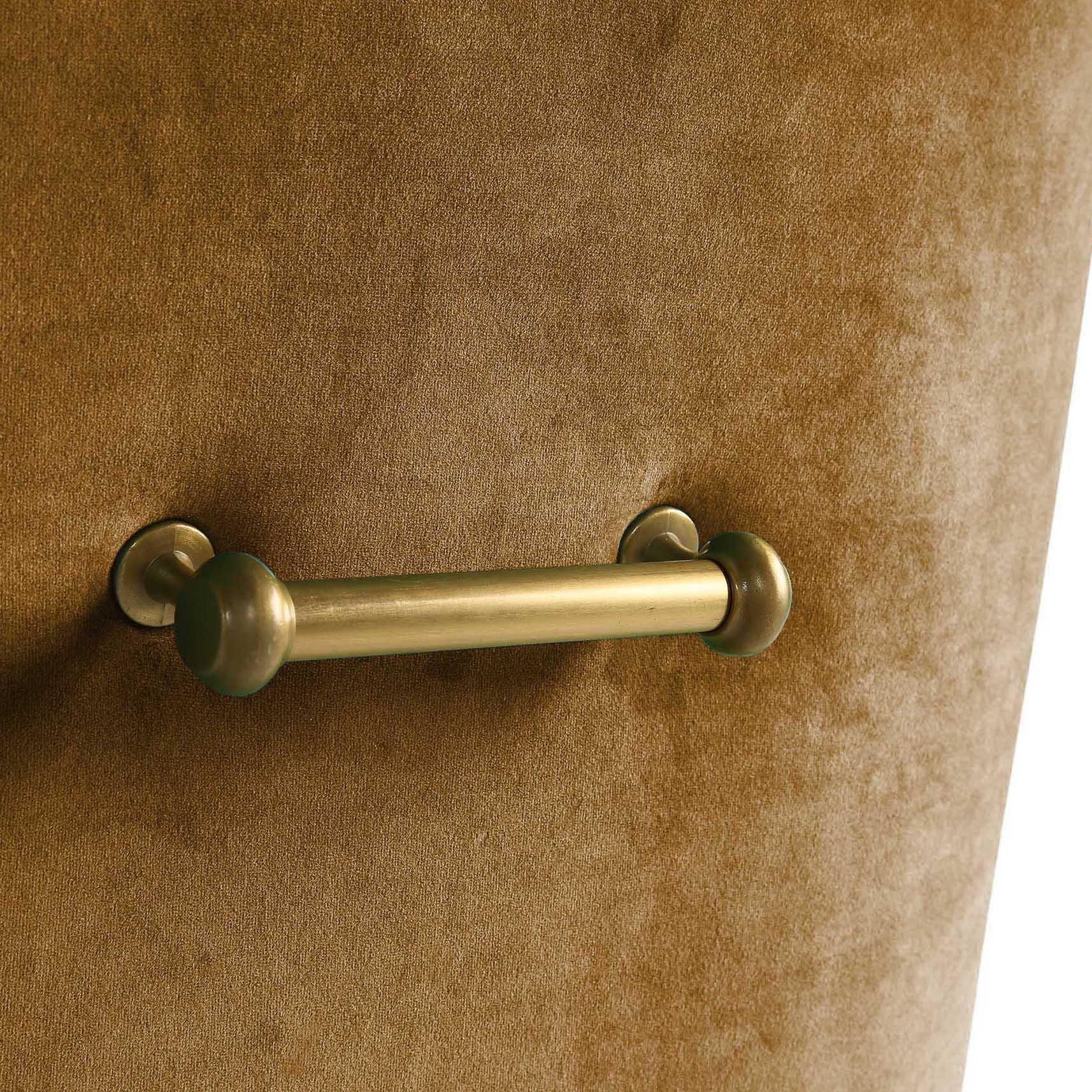 Beatrix Cognac Velvet Side Chair - Skandi London