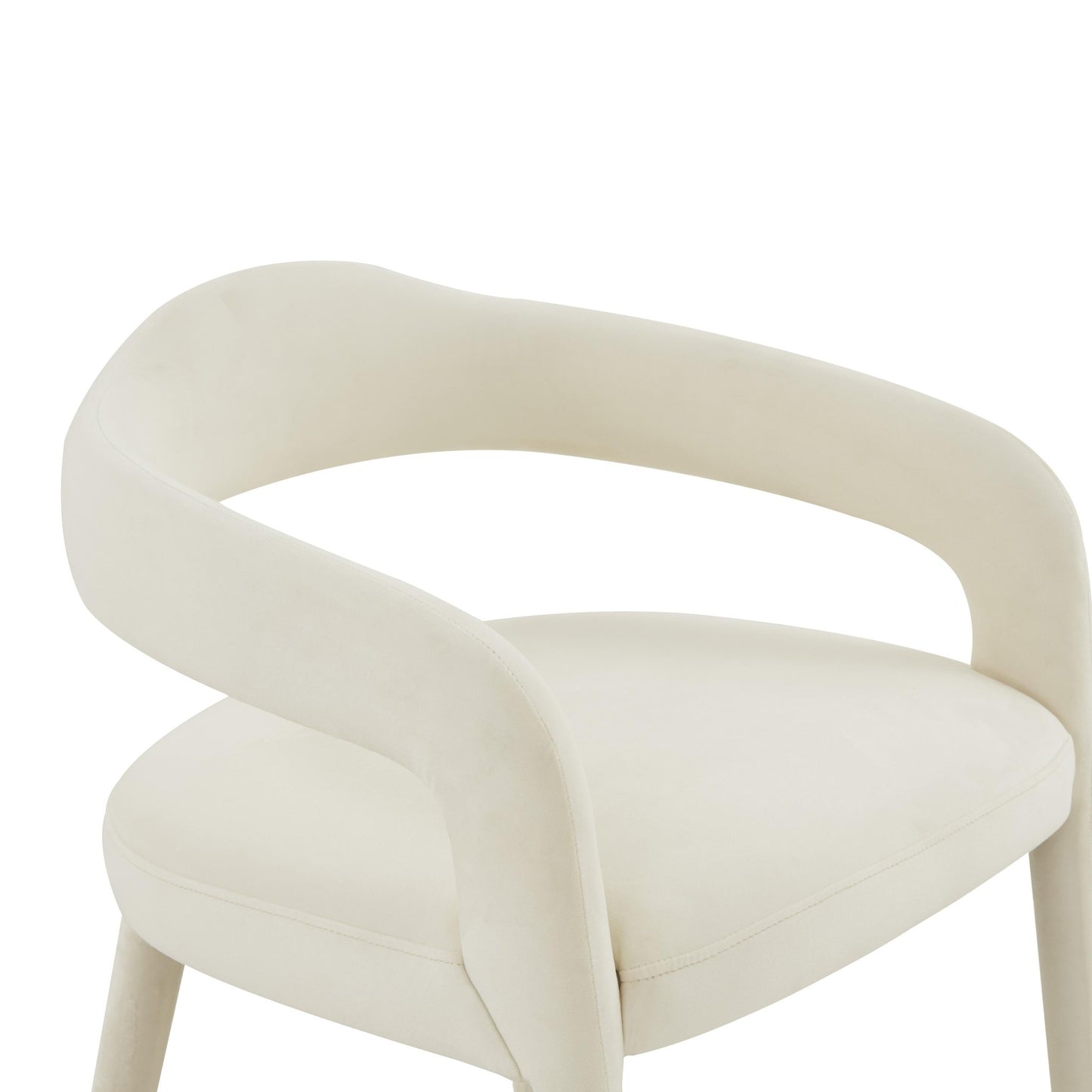 Lucia Cream Velvet Dining Chair - Skandi London