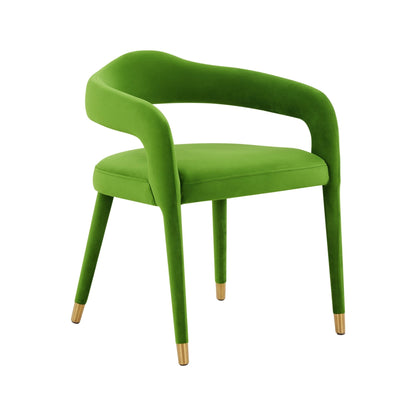 Lucia Green Velvet Dining Chair - Skandi London