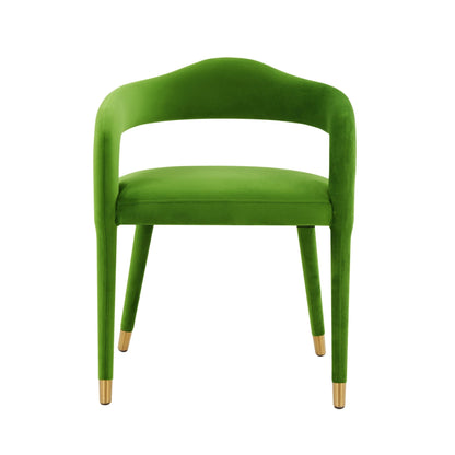 Lucia Green Velvet Dining Chair - Skandi London