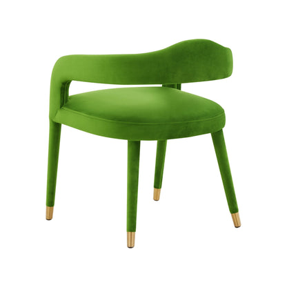 Lucia Green Velvet Dining Chair - Skandi London