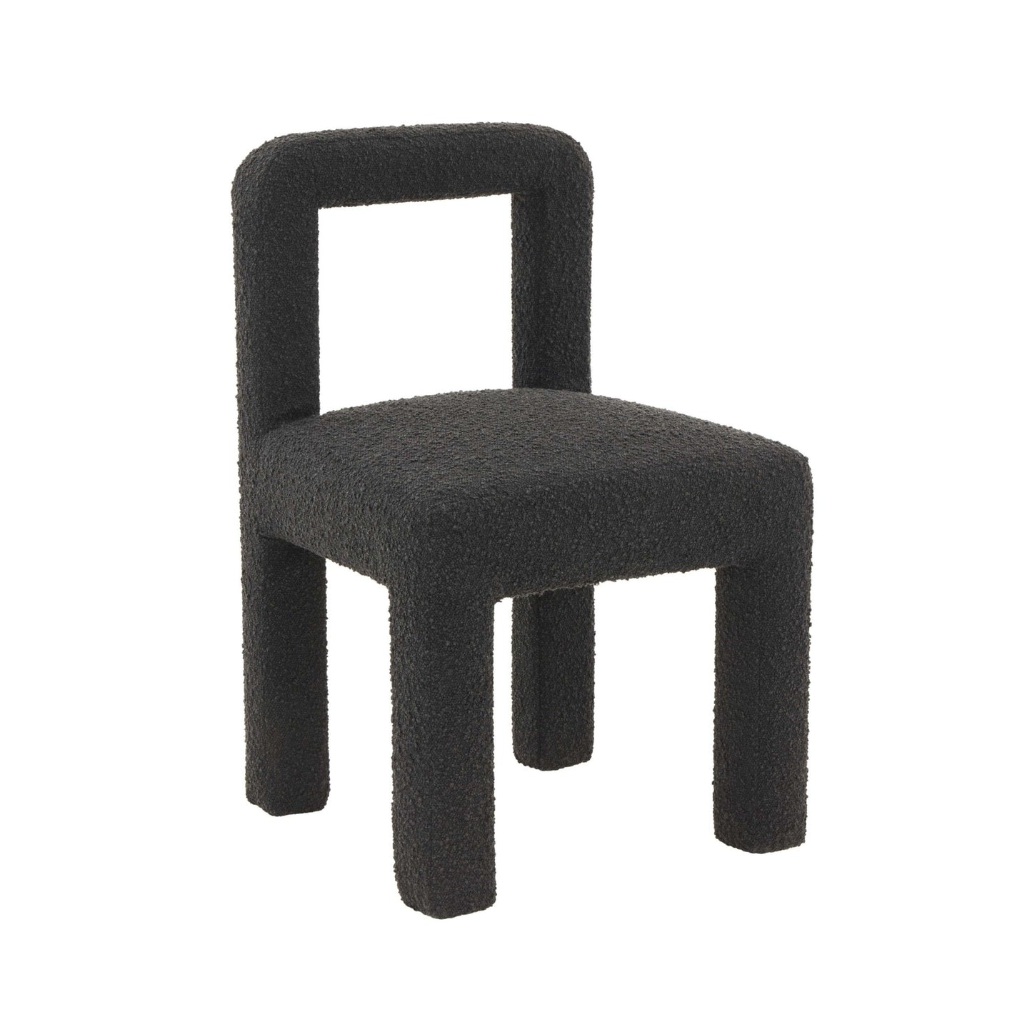 Hazel Black Boucle Dining Chair - Skandi London