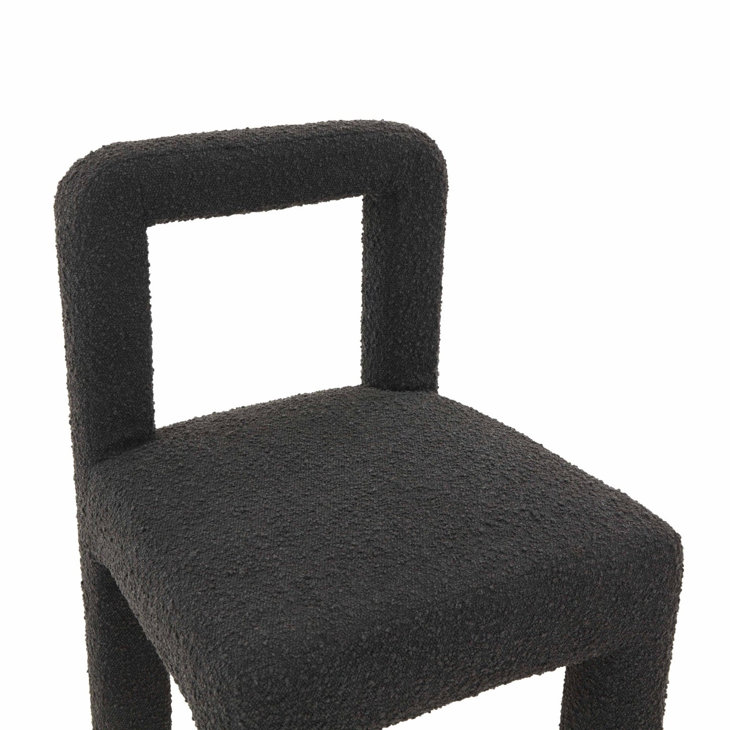 Hazel Black Boucle Dining Chair - Skandi London
