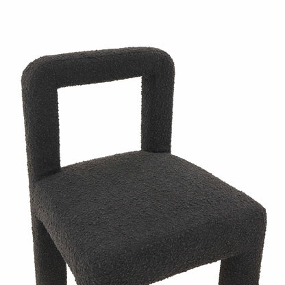 Hazel Black Boucle Dining Chair - Skandi London