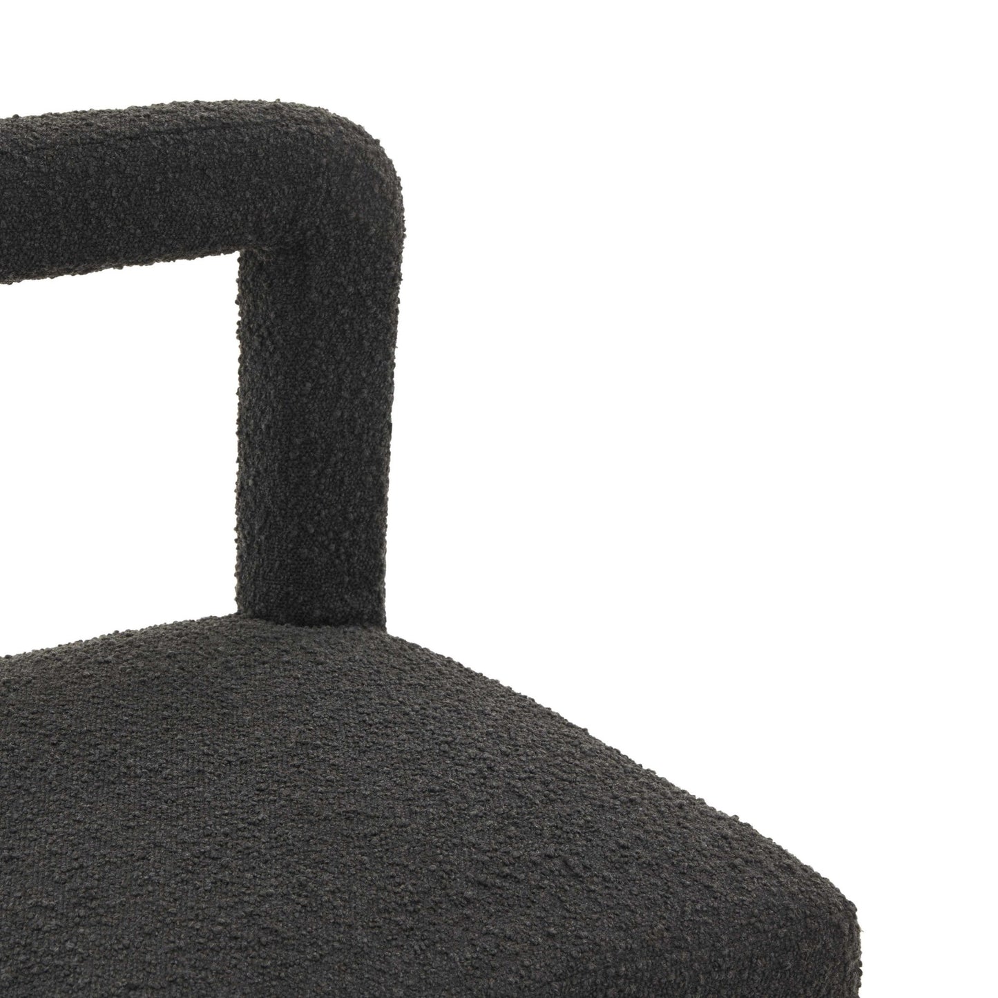 Hazel Black Boucle Dining Chair - Skandi London