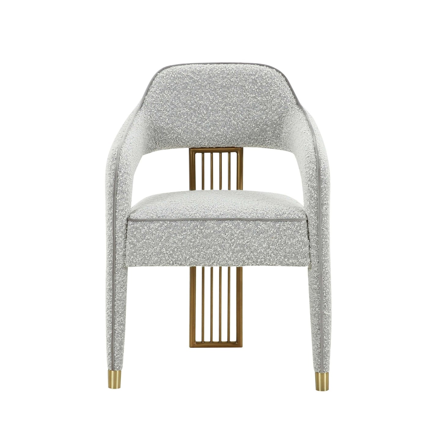Corralis Speckled Grey Boucle Dining Chair - Skandi London