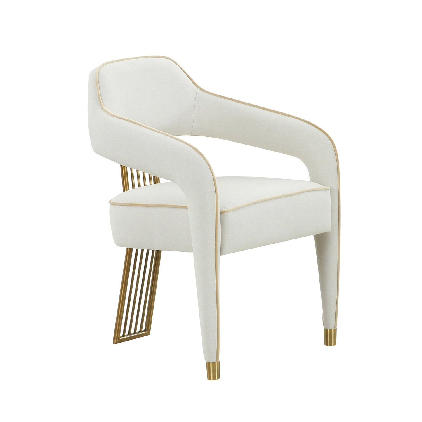 Corralis Cream Performance Linen Dining Chair - Skandi London