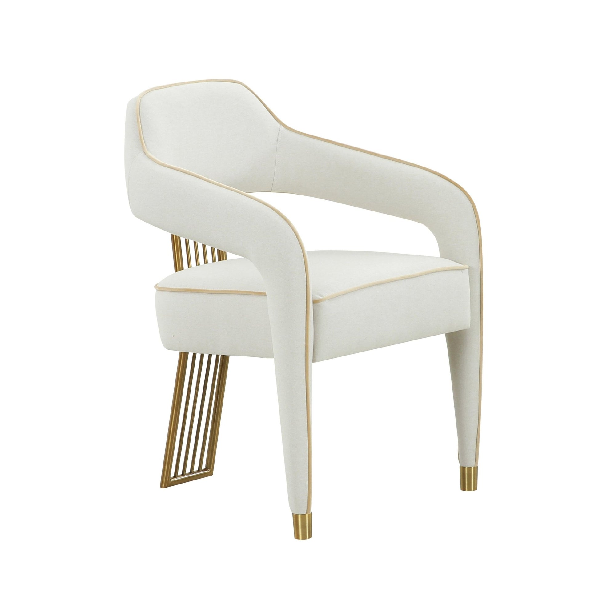 Corralis Cream Performance Linen Dining Chair - Skandi London